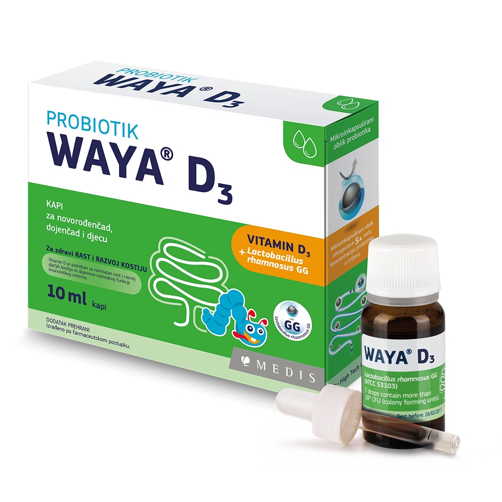 Medis WAYA® D3 kapi za novorođenčad, dojenčad i djecu 10 ml