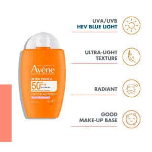 Avène Sun Ultra Fluid Radiance SPF50+ 50 ml apoteka monis