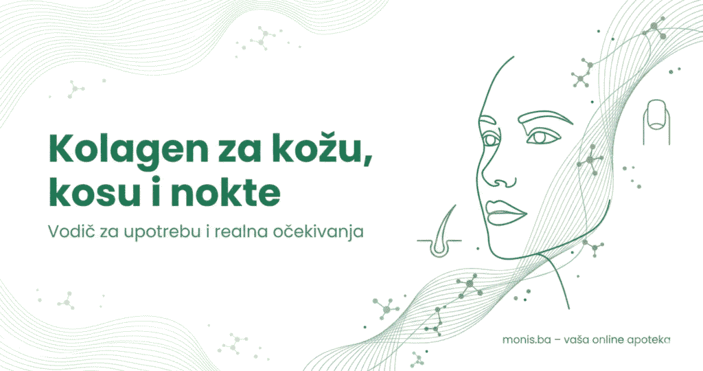 Kolagen za kozu, kosu i nokte - infografika za blog