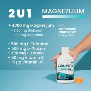 Swedish Nutra Tečni Magnezijum Bisglicinat 4000 mg 500 ml apoteka