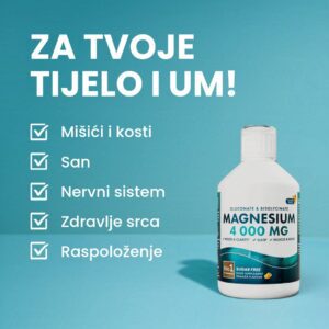 Swedish Nutra Tečni Magnezijum Bisglicinat 4000 mg 500 ml monis