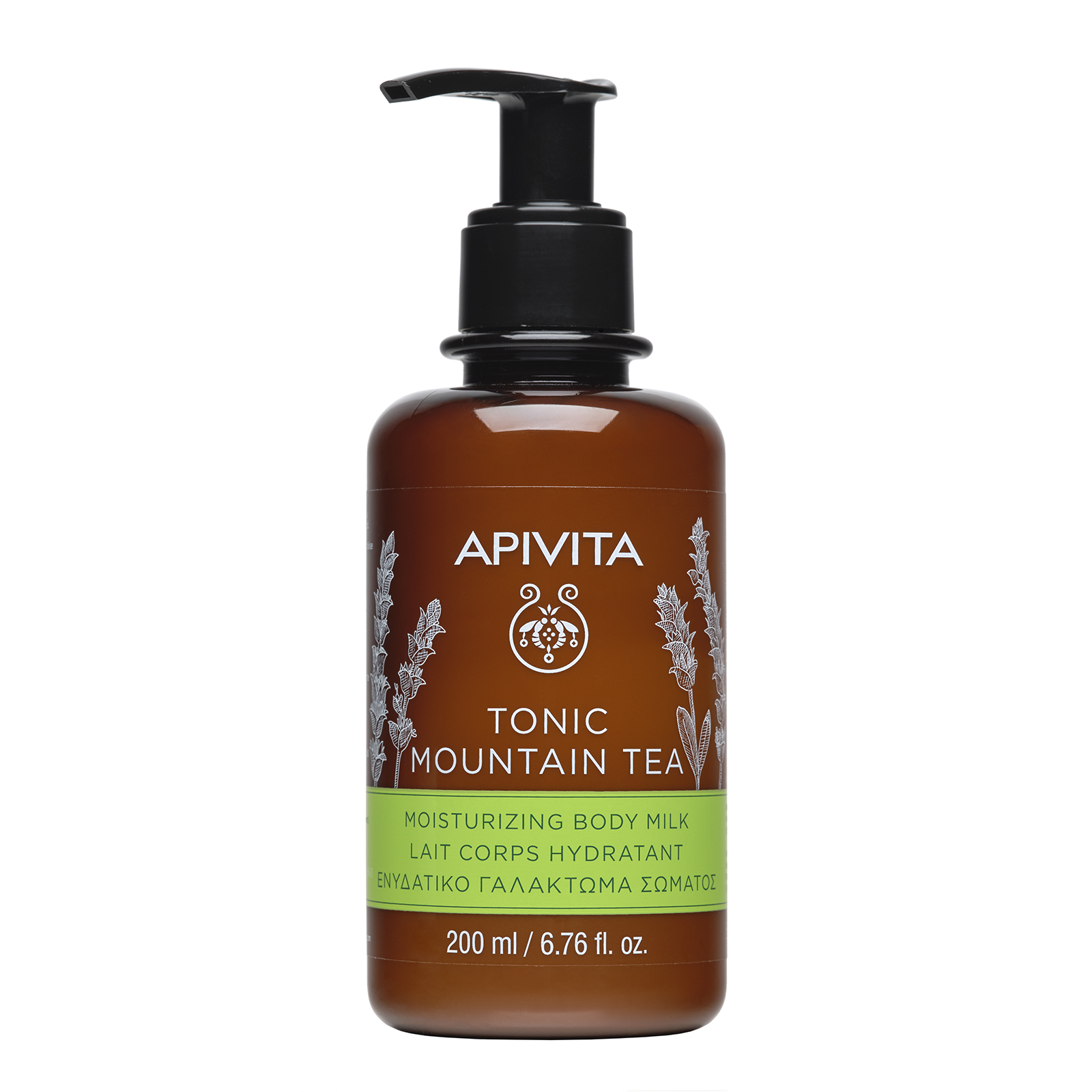 Apivita Tonic Mountain Tea hidratantno mlijeko za tijelo 200 ml
